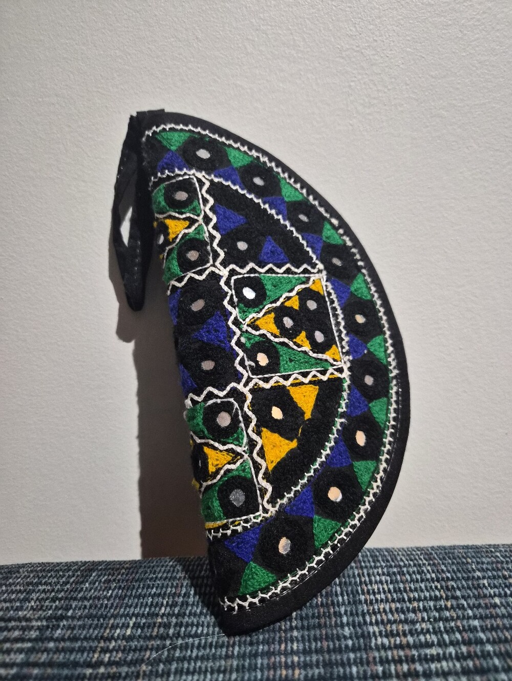 Vintage Custom Crescent Stitched Bag | Size Small